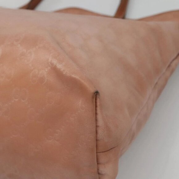 GUCCI GG Canvas Tote Bag Nylon Pink Gold 295252 Auth 129450 - Picture 6 of 16